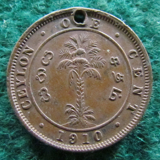 Ceylon 1910 1 Cent Coin