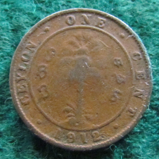 Ceylon 1912 1 Cent Coin