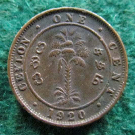 Ceylon 1920 1 Cent Coin