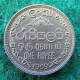 Ceylon 1969 1 One Rupee Coin
