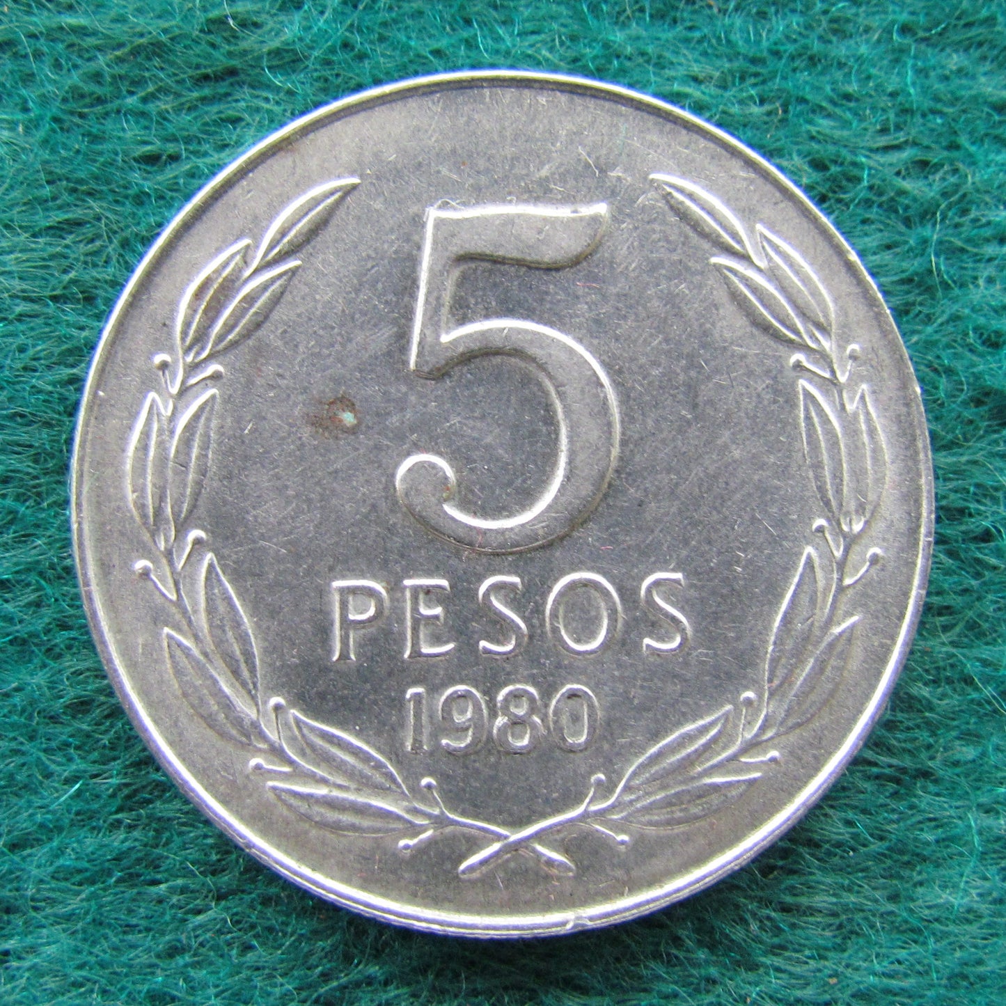 Chile 1980 5 Pesos Coin - Circulated