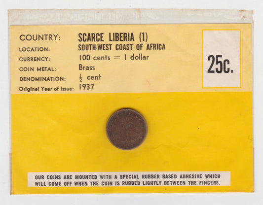 Liberia 1/2 Half Cent Coin
