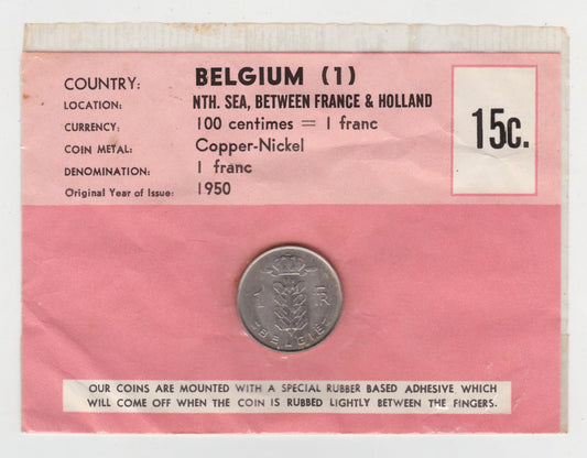 Belgium 1 Franc Coin