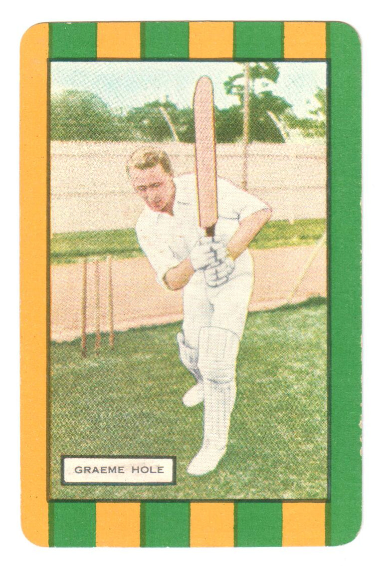Coles 1953 Cricket Card - Graeme Hole - Australia
