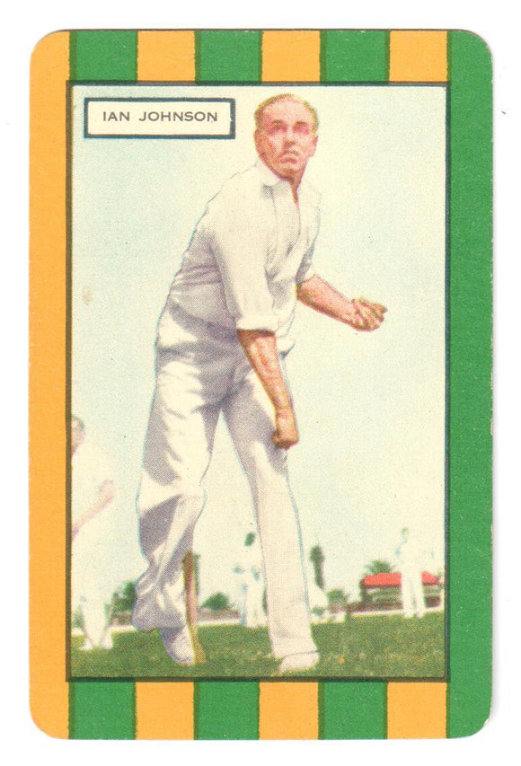 Coles 1953 Cricket Card - Ian Johnson - Australia