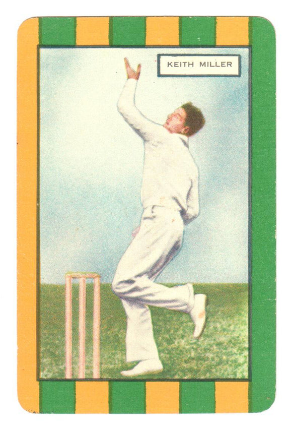 Coles 1953 Cricket Card - Keith Miller - Australia