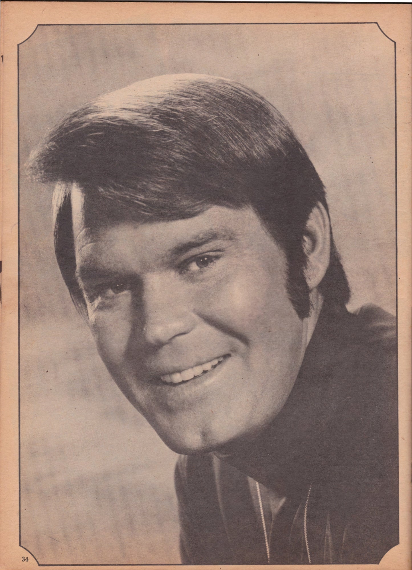 Country Western Stars Glen Campbell And Johnny Cash Magazine January 1970