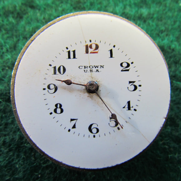 Crown Watch Co Partial Watch Movement 27.7mm