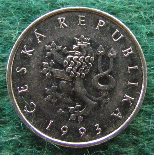 Ceska Czech Republic 1993 1 Koruna Coin - Circulated