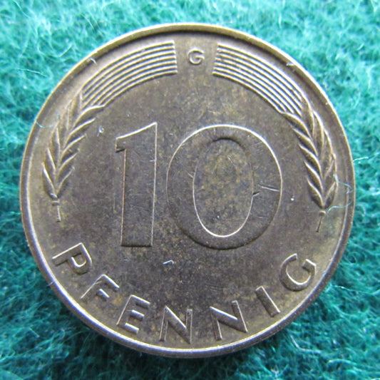 Germany 1971 G 10 Pfennig Coin