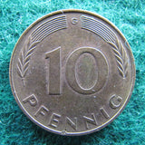 Germany 1973 G 10 Pfennig Coin