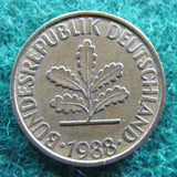 Germany 1988 J 10 Pfennig Coin