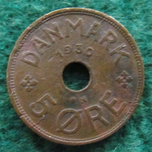 Denmark 1930 5 Ore Coin - Circulated