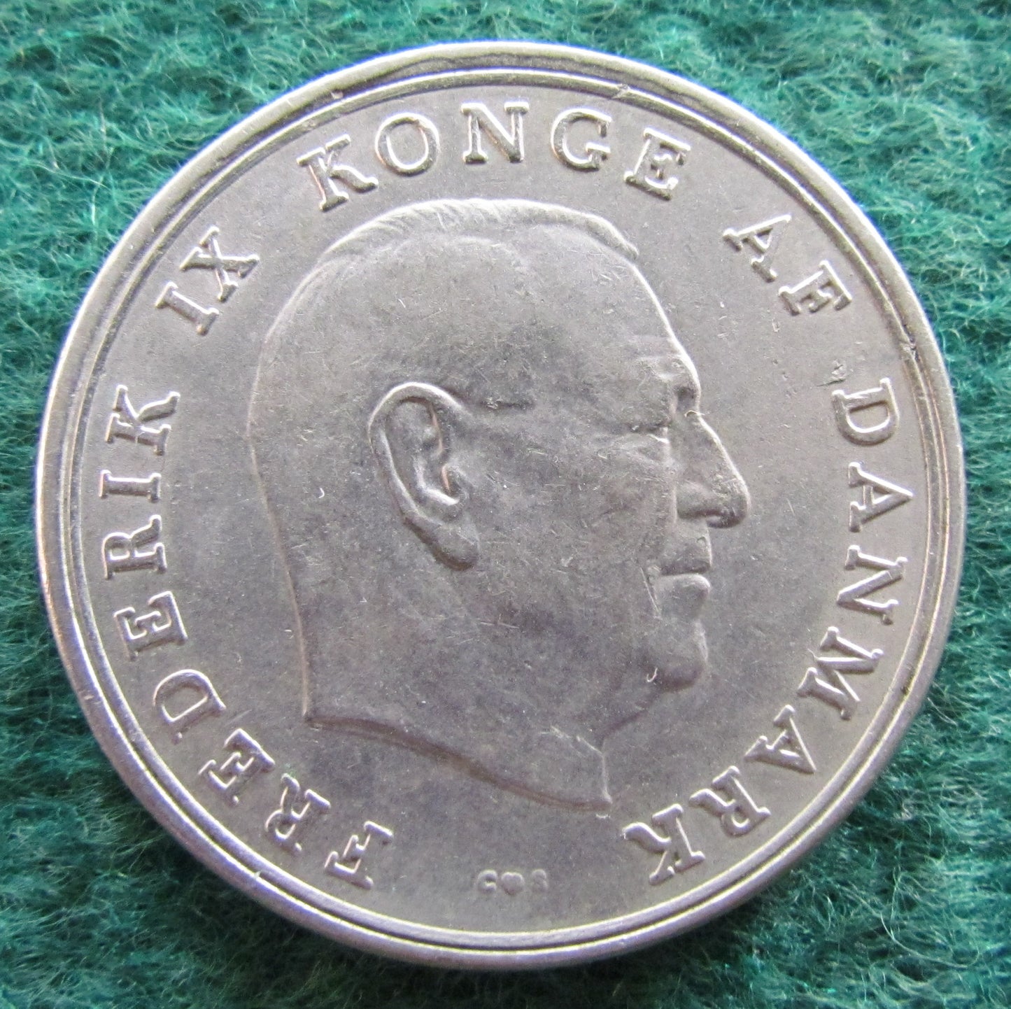 Denmark 1961 5 Kroner Coin King Frederik IX