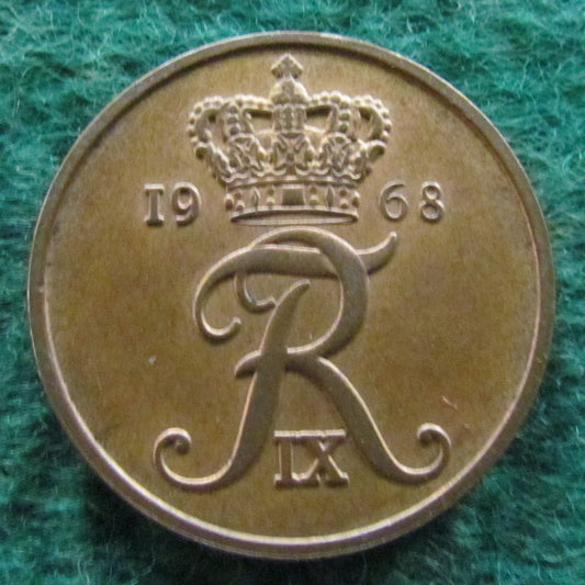 Denmark 1968 5 Ore Coin - Circulated