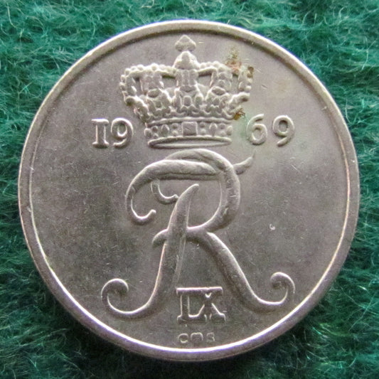 Denmark 1969 10 Ore Coin - Circulated