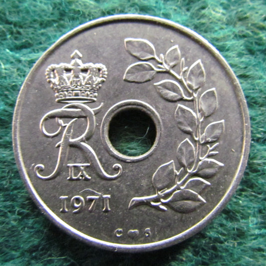 Denmark 1971 25 Ore Coin - Circulated
