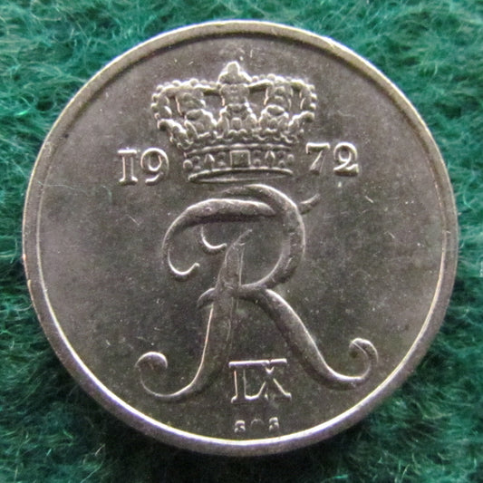 Denmark 1972 10 Ore Coin - Circulated