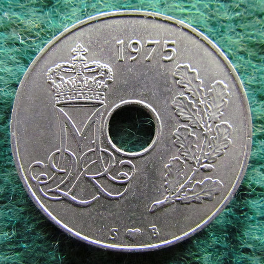 Denmark 1975 25 Ore Coin - Circulated