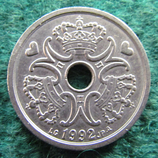 Denmark 1992 2 Kroner Coin