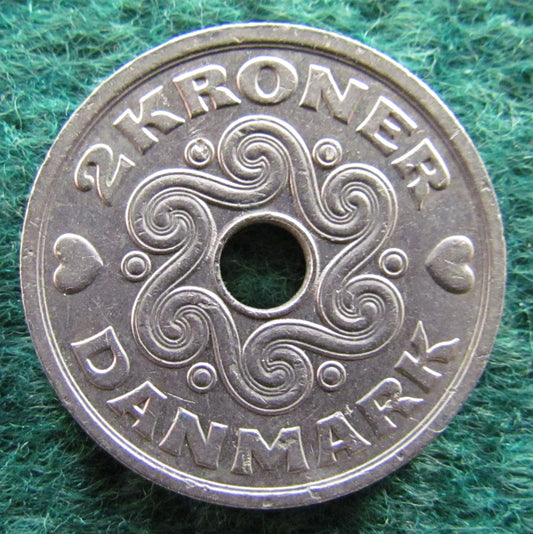 Denmark 1997 2 Kroner Coin