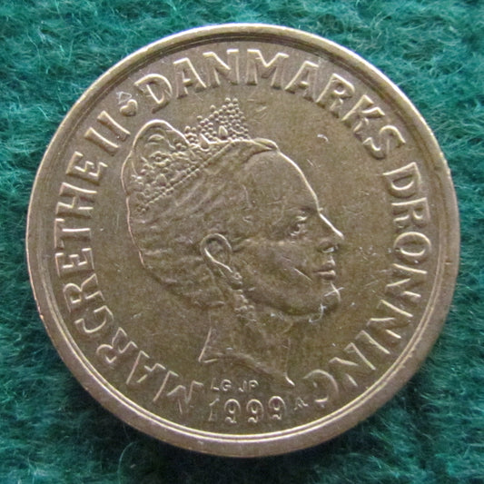 Denmark 1999 20 Kroner Coin Queen Margrethe II