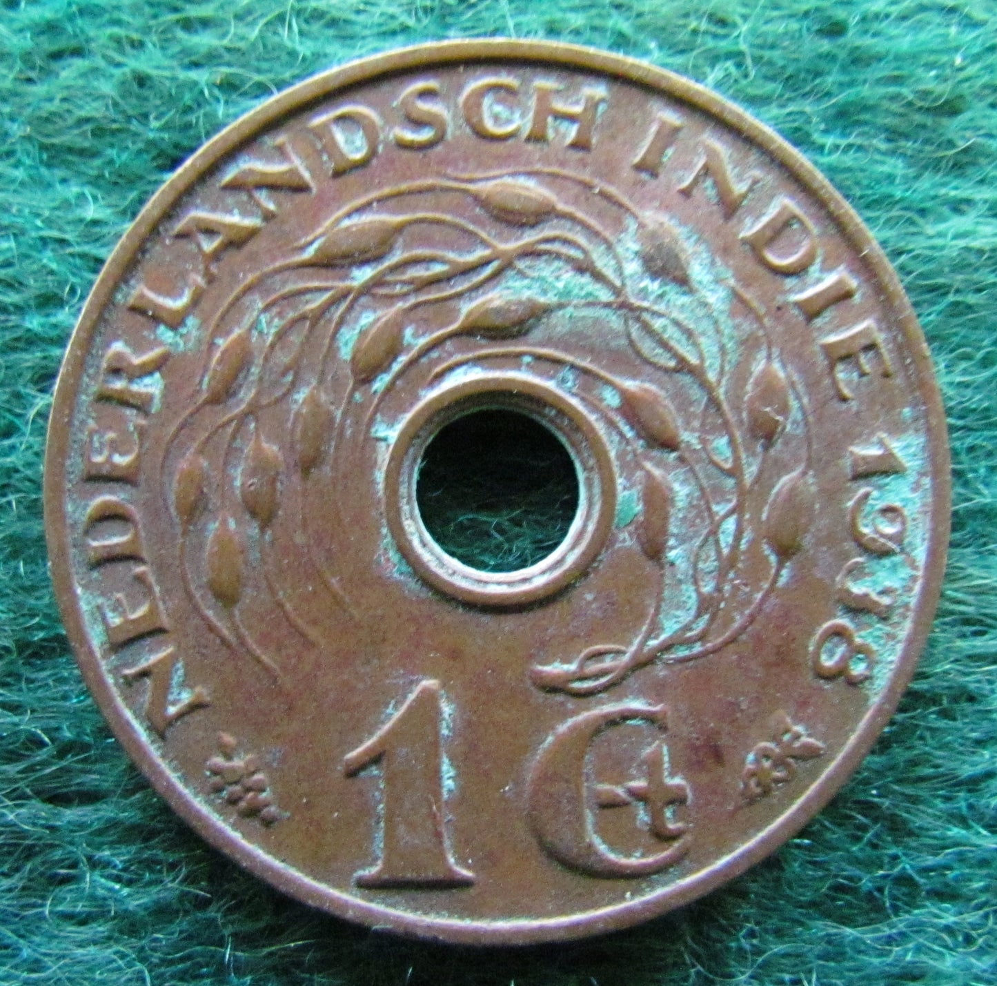 Dutch East Indies 1938 1 Cent Coin