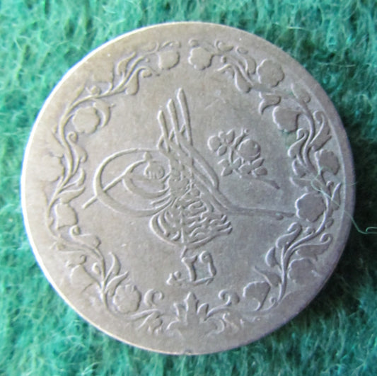 Egyptian 1905 1/2 Qirsh Copper Nickel Coin Abdul Hamid II 1293/29 - Circulated