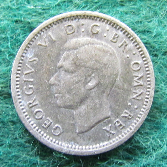 GB British UK English 1942 Threepence King George VI Coin