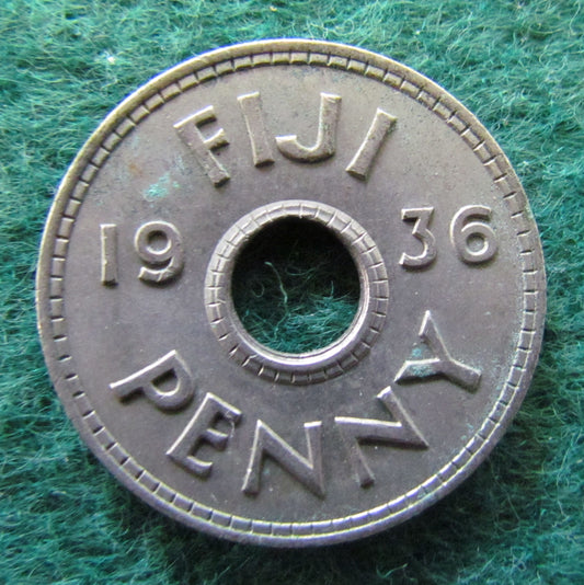 Fiji 1936 Penny King Edward VIII Coin