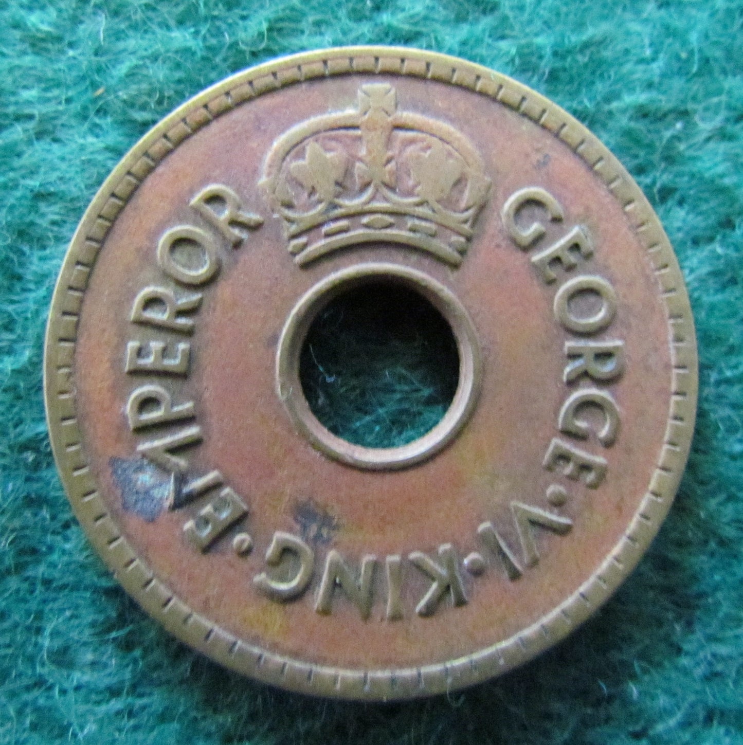 Fiji 1942 Penny King George VI Coin