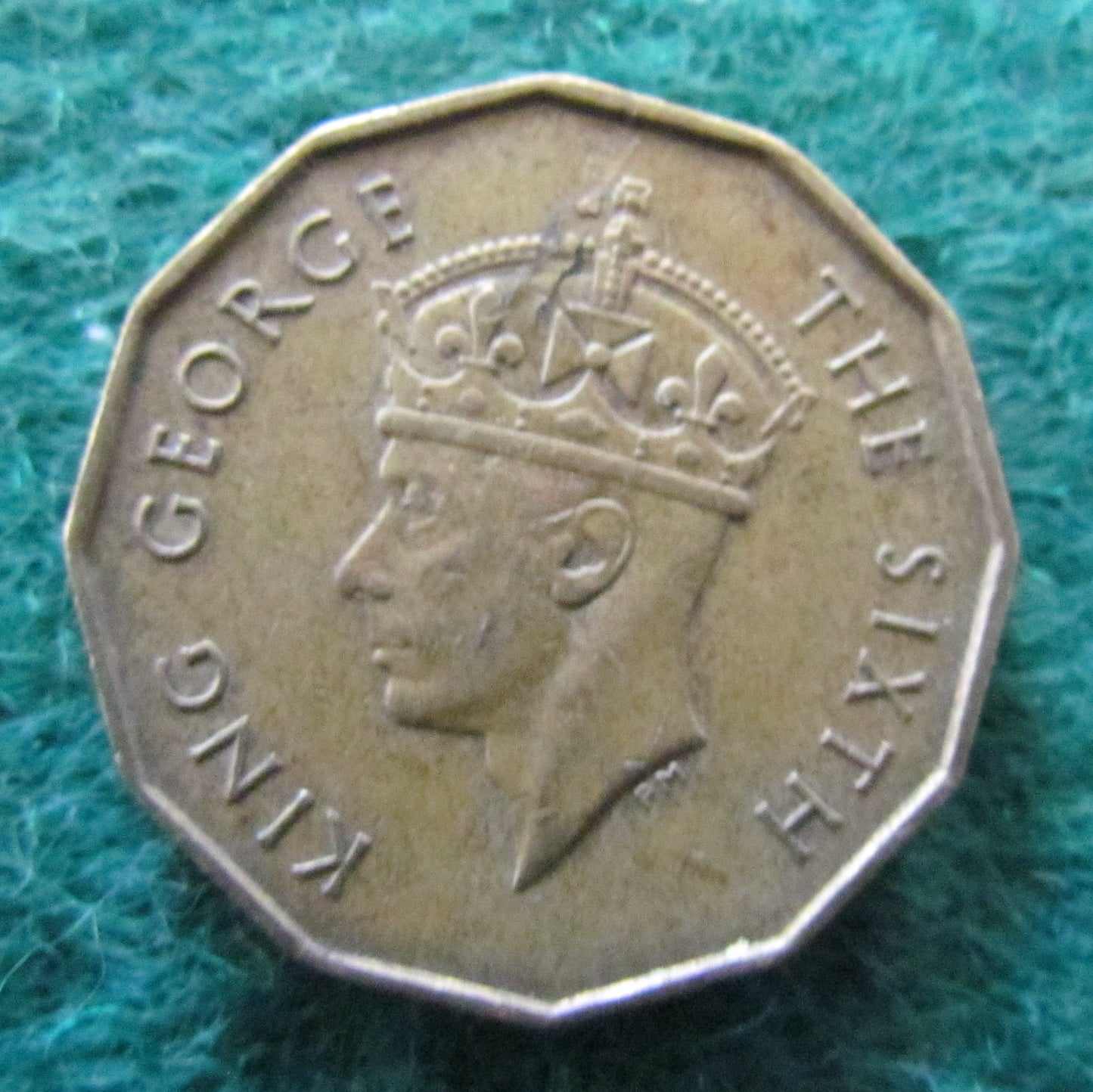 Fiji 1950 Three Pence King George VI Coin