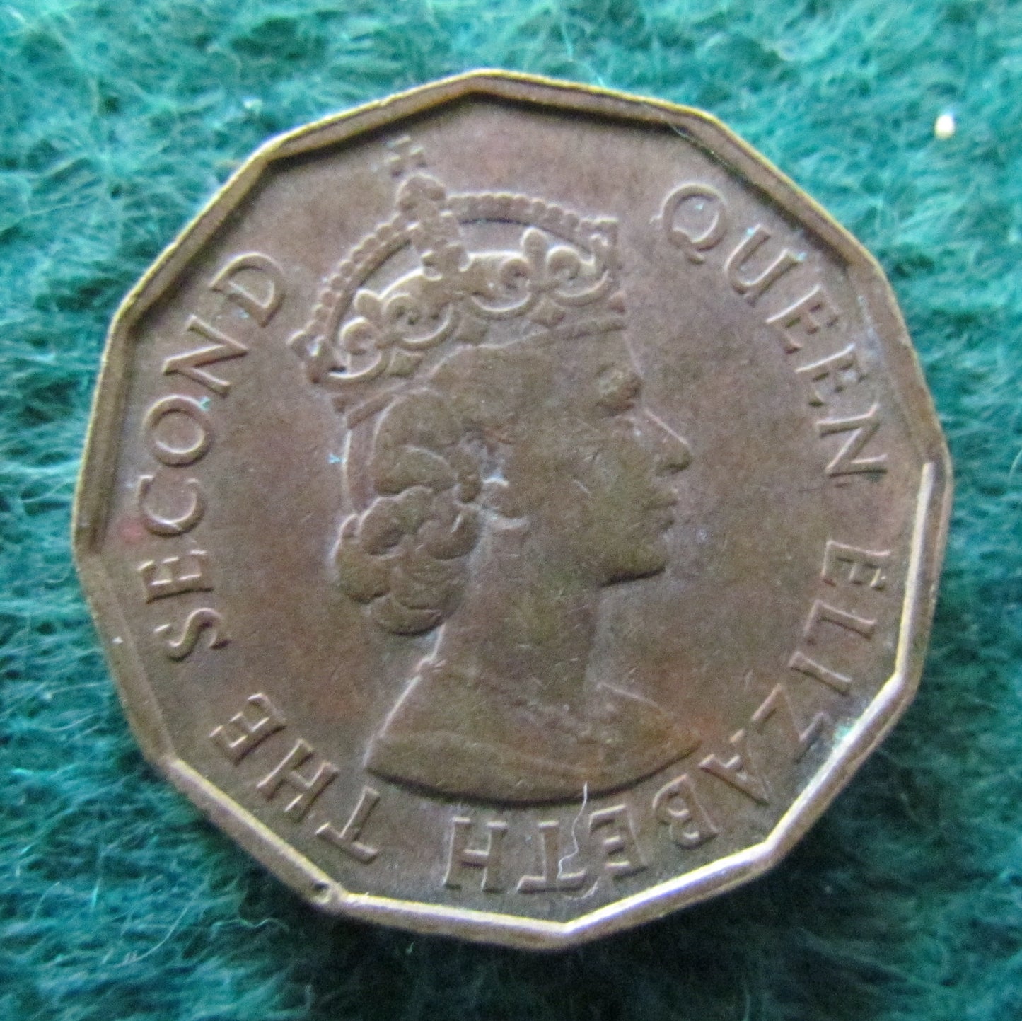 Fiji 1964 Three Pence Queen Elizabeth II Coin