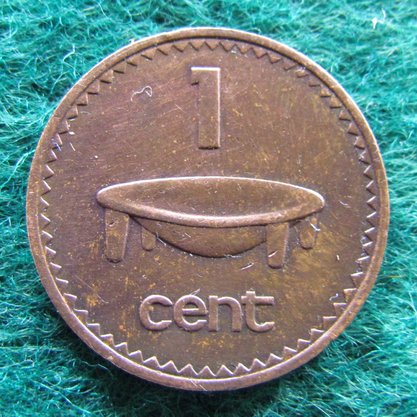 Fiji 1969 1 Cent Queen Elizabeth Coin