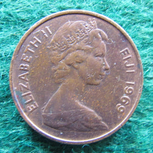 Fiji 1969 2 Cent Queen Elizabeth Coin