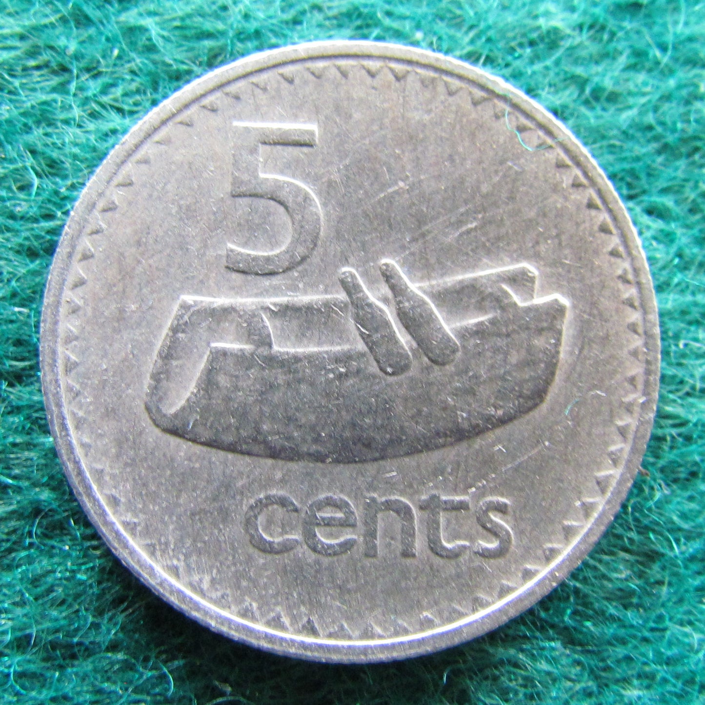 Fiji 1969 5 Cent Queen Elizabeth Coin