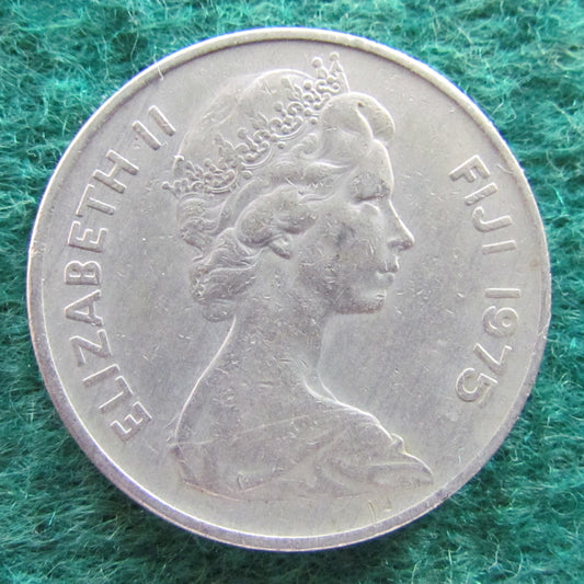 Fiji 1975 20 Cent Queen Elizabeth Coin