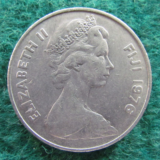 Fiji 1976 20 Cent Queen Elizabeth Coin