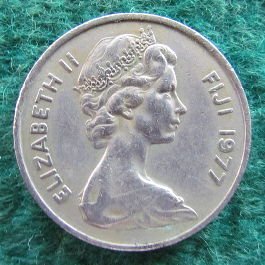Fiji 1977 20 Cent Queen Elizabeth Coin