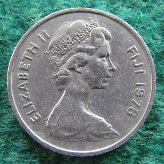 Fiji 1978 10 Cent Queen Elizabeth Coin