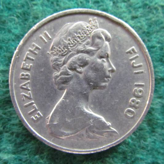 Fiji 1980 20 Cent Queen Elizabeth Coin