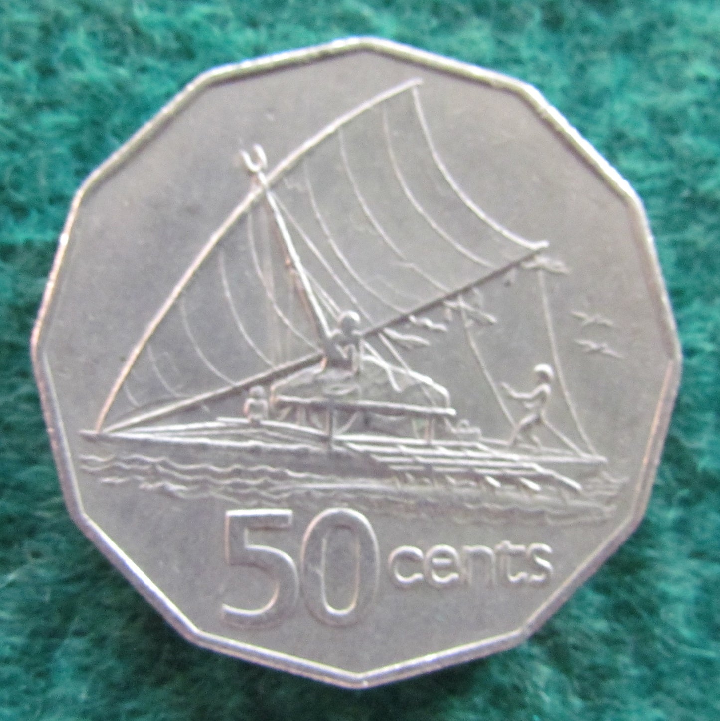 Fiji 1981 50 Cent Queen Elizabeth II Coin