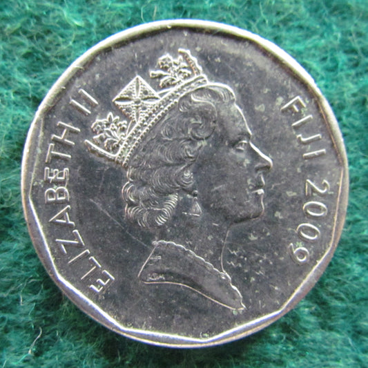 Fiji 2009 50 Cent Queen Elizabeth II Coin