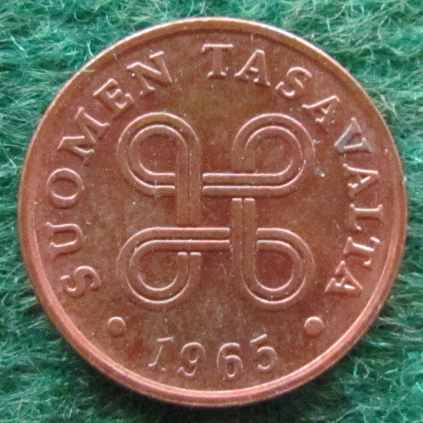 Suomen Tasavalta Finland 1965 1 Penni Coin - Circulated