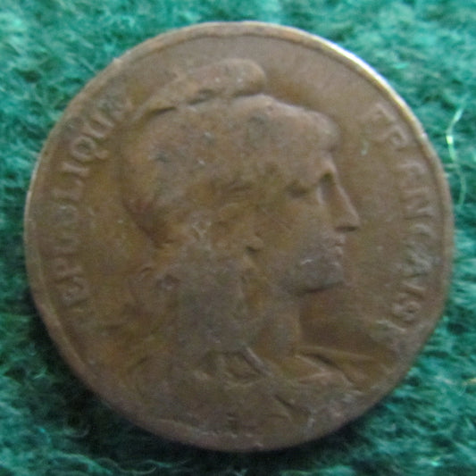 French 1901 5 Centimes Coin