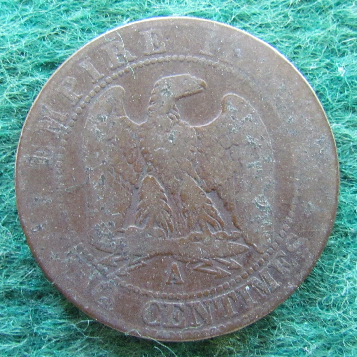 French 1854 A 5 Centimes Coin - Napoleon III
