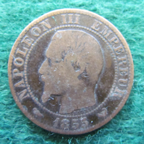 French 1855 W 5 Centimes Coin - Napoleon III