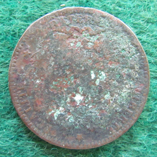 French 1897 5 Centimes Liberty Head Coin - Circulated