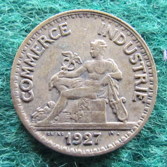 French 1927 50 Centimes Chamber Of Commerce Coin - Commerce Industrie Coin