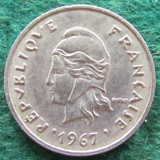 French Polynesie 1967 10 Franc Coin